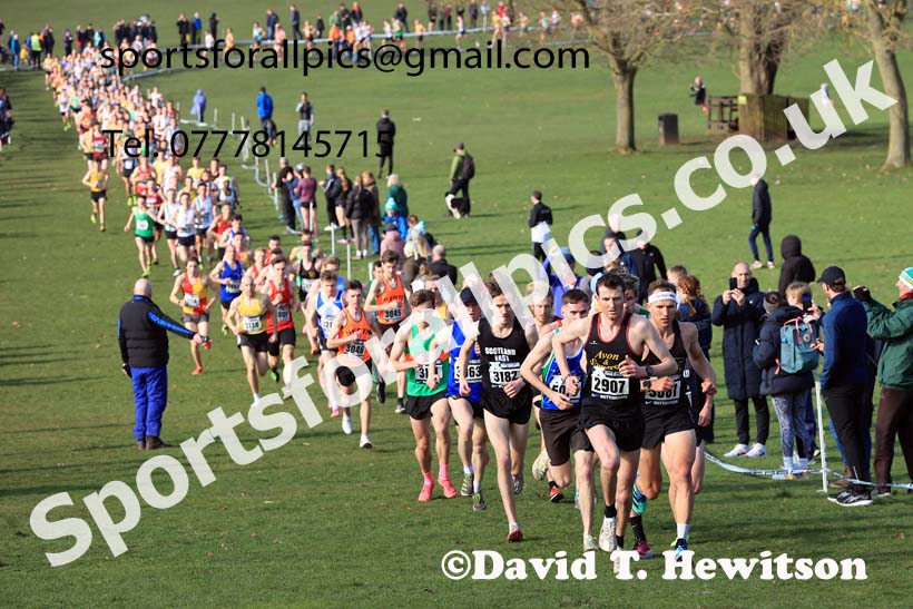 Senior Men, 2024 CAU Inter Counties Cross Country Champs., Wollaton Park, Nottingham. Photo: David T. Hewitson/Sports for All Pics